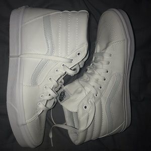 High Top White Vans
